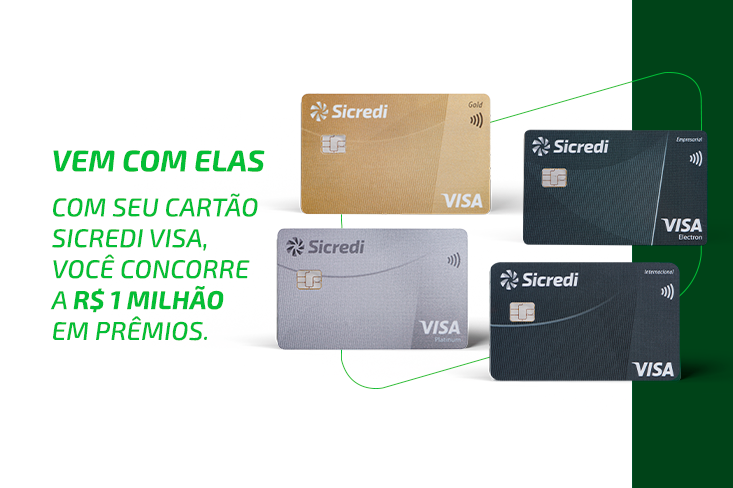 Promoção Vem Com Elas! Utilize seu cartão Sicredi Visa para torcer pela seleção e concorra a prêmios semanais