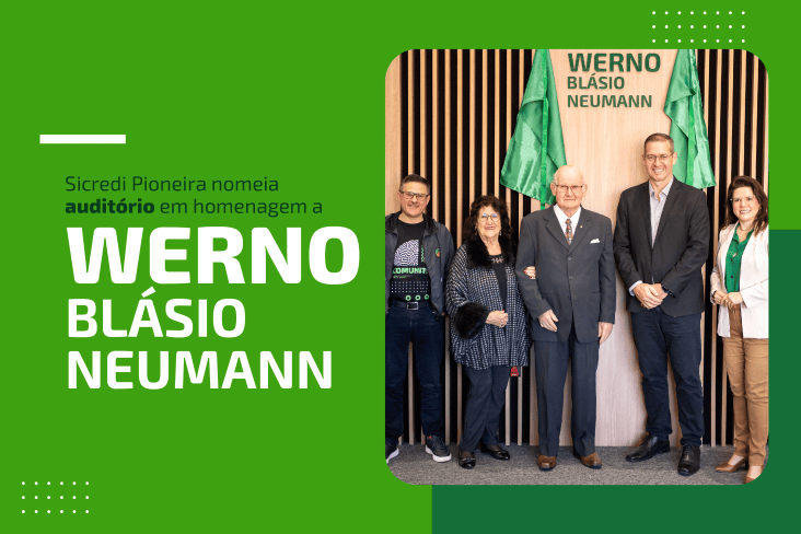 Sicredi Pioneira nomeia auditório em homenagem a Werno Blásio Neumann